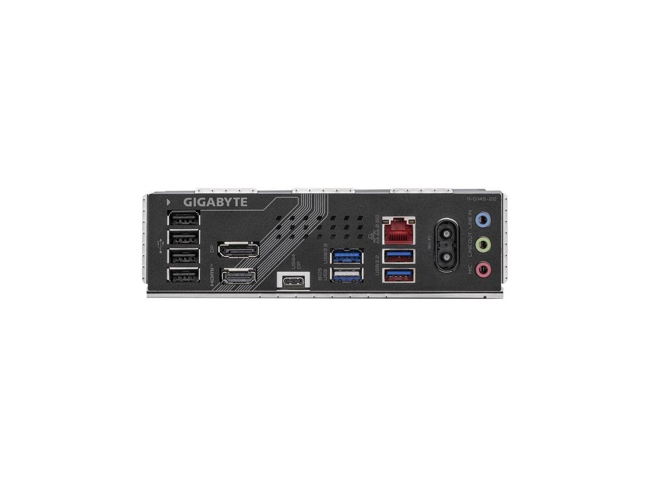 GIGABYTE OP HOMI Z PS OP USB3.2 HOS Gr 2.50 c REuSN UM 1-0145-22 LINE IN LINE OUT MIC