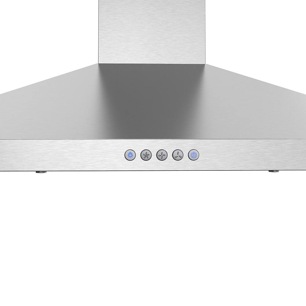 Alt View 7. Streamline - 30 in. Goffredo Convertible Wall 220 CFM Mount Range Hood, Baffle Filters,Electronic Button Control,LED Light - Brushed Stainless Steel.