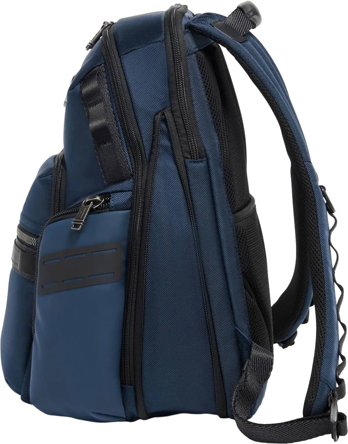 Left. TUMI - Alpha Bravo Navigation 15" Expandable  Backpack - Navy.