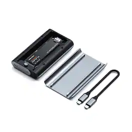 Satechi - USB4 NVMe M.2 SSD Pro Enclosure - 40Gbps, Up to 16TB, Aluminum Tool-Free, UASP Trim for 2230/2242/2260/2280 - Space Gray