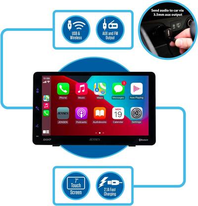 Stéréo De Voiture Portable Avec Carplay Sans Fil Et Android Auto, Lecteur Multimédia À Écran Stéréo De Voiture Portable Avec Carplay Sans Fil Et Android Auto, Lecteur Multimédia À Écran