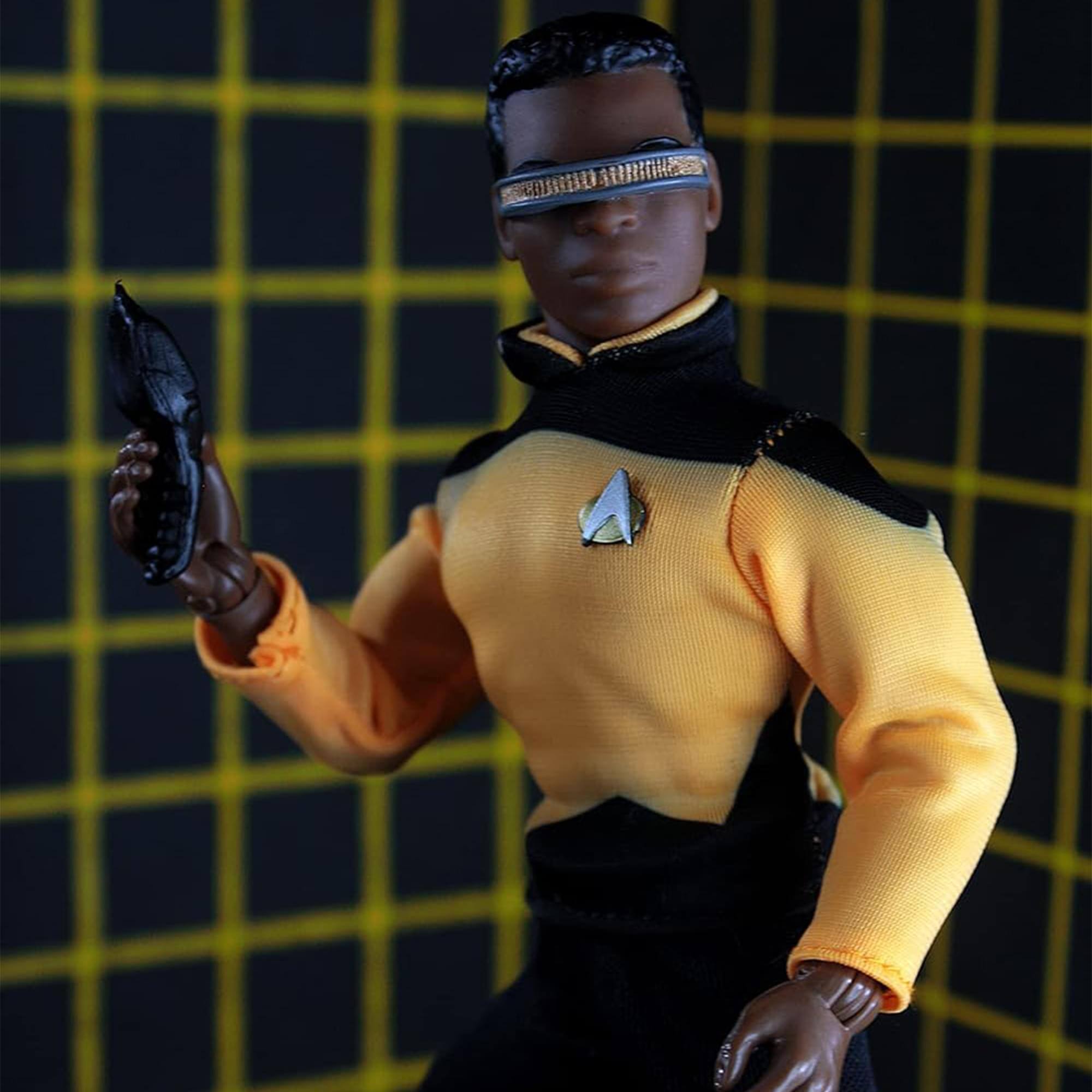 Alt View 5. PopMarket - Mego - Star Trek: TNG - Geordi LaForge 8" Action Figure   - COLLECTIBLES - Multicolor.