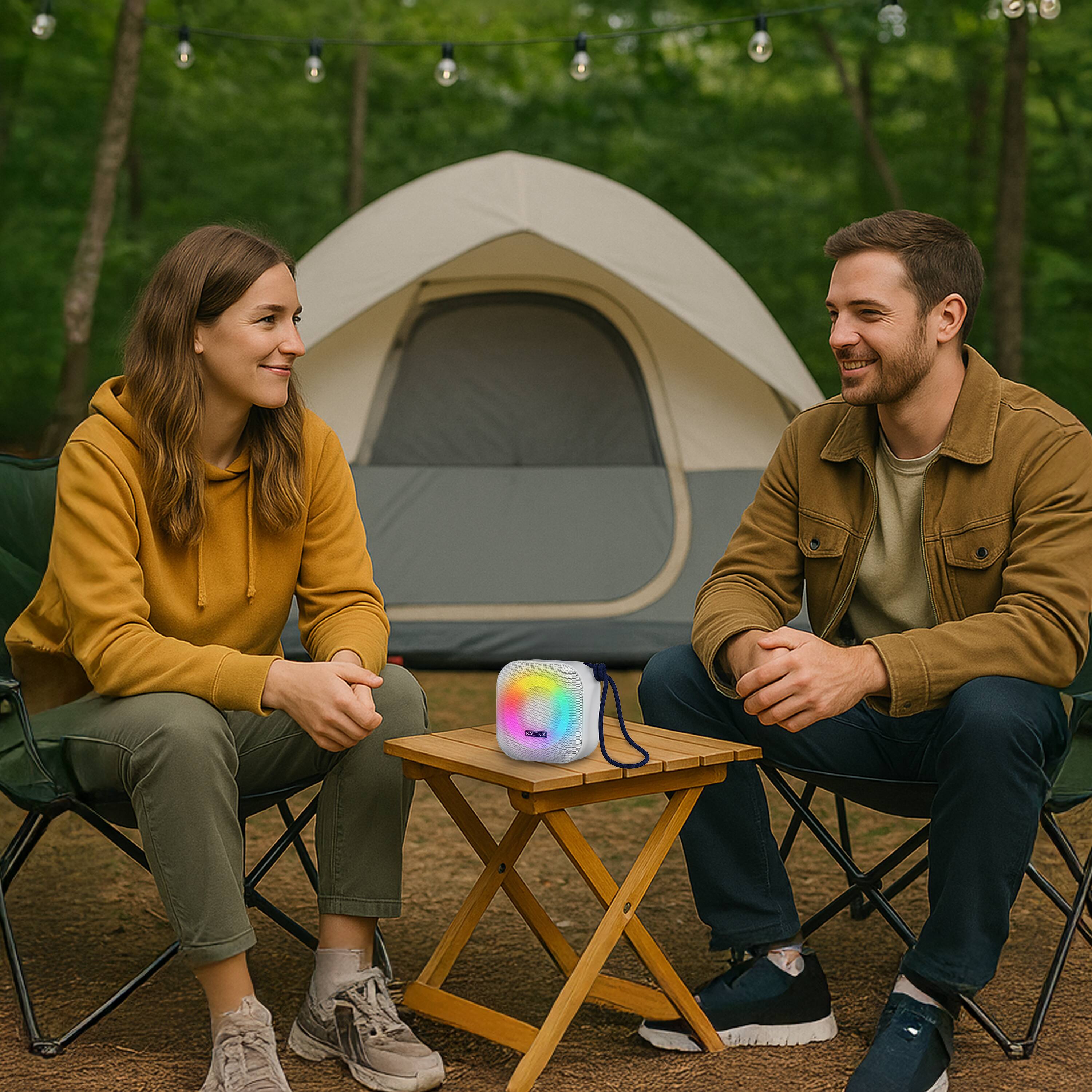 Alt View 3. Nautica - Nautica SP400 True Wireless Outdoor Speaker, IPX5 Waterproof Bluetooth Speaker with 2-Hour Quick Charge & 45-Day Standby - Green.