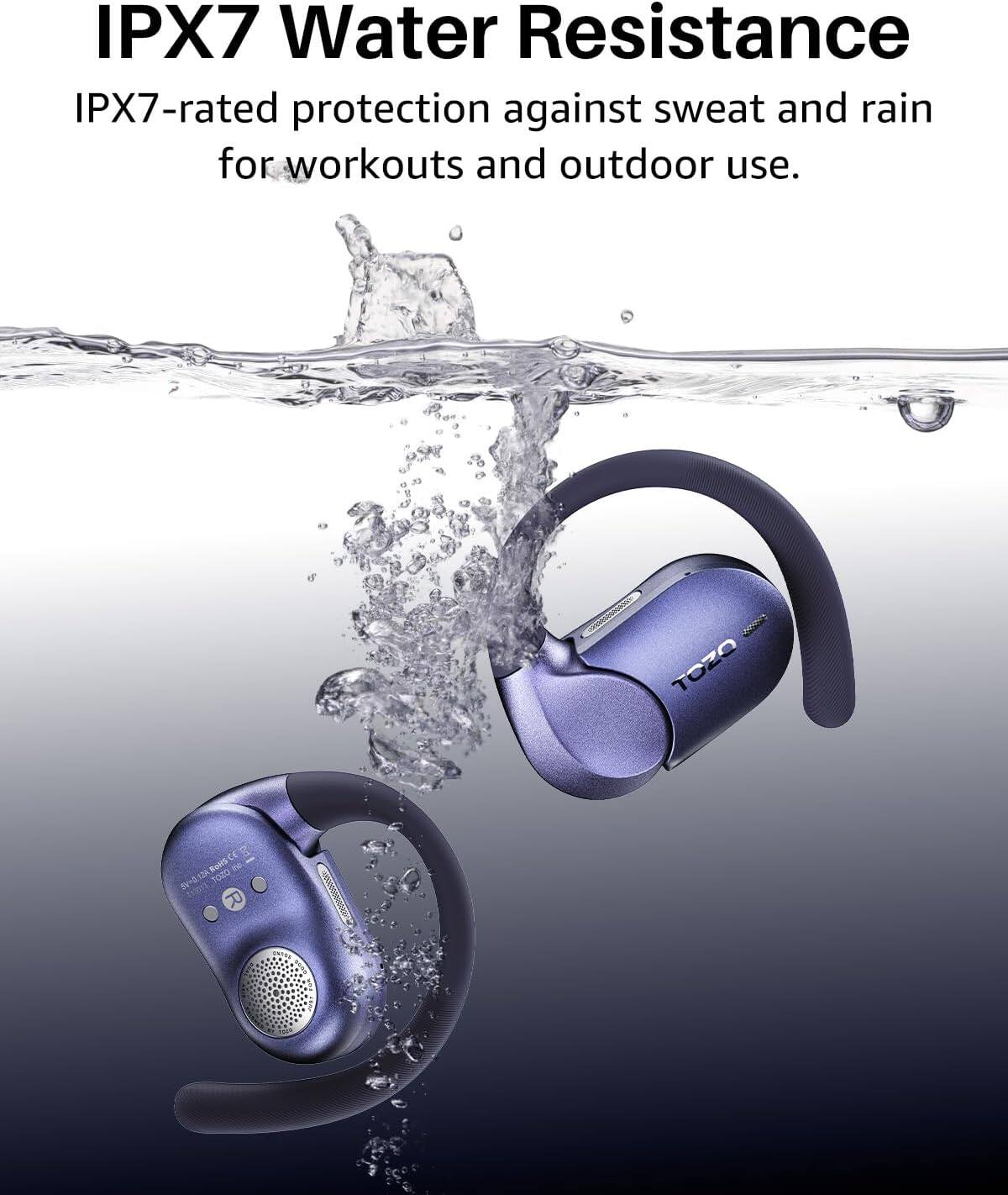 IPX7 Water Resistance  
IPX7-rated protection against sweat and rain for workouts and outdoor use.