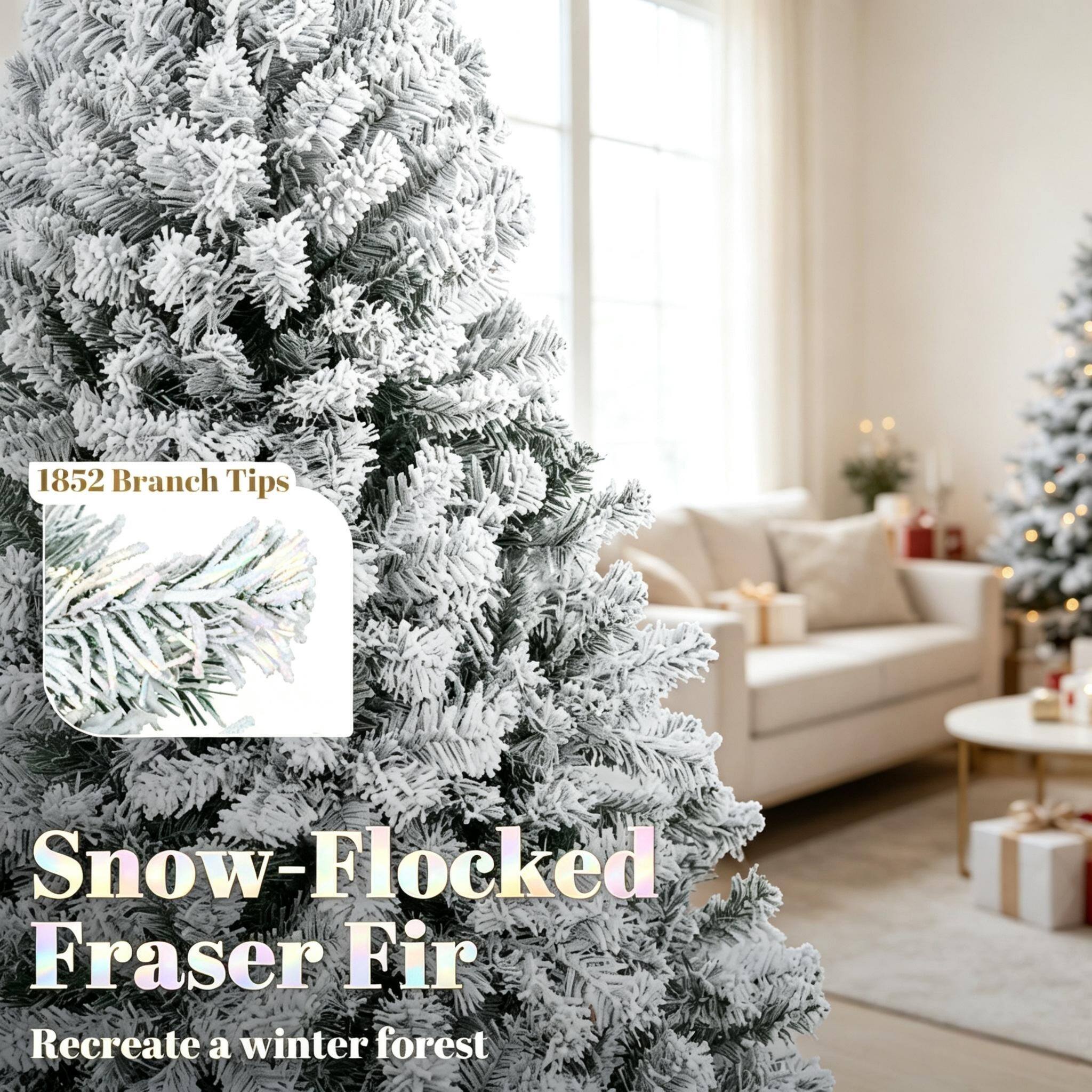1852 Branch Tips

Snow-Flocked Fraser Fir

Recreate a winter forest