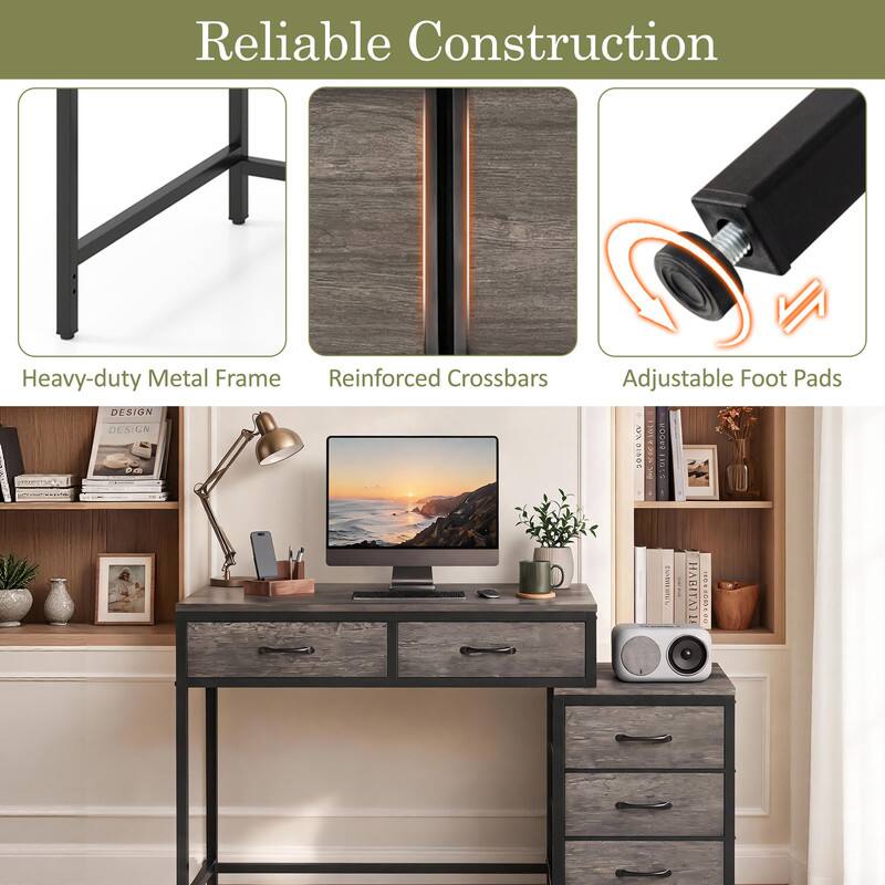 Reliable Construction  
Heavy-duty Metal Frame  
Reinforced Crossbars  
Adjustable Foot Pads