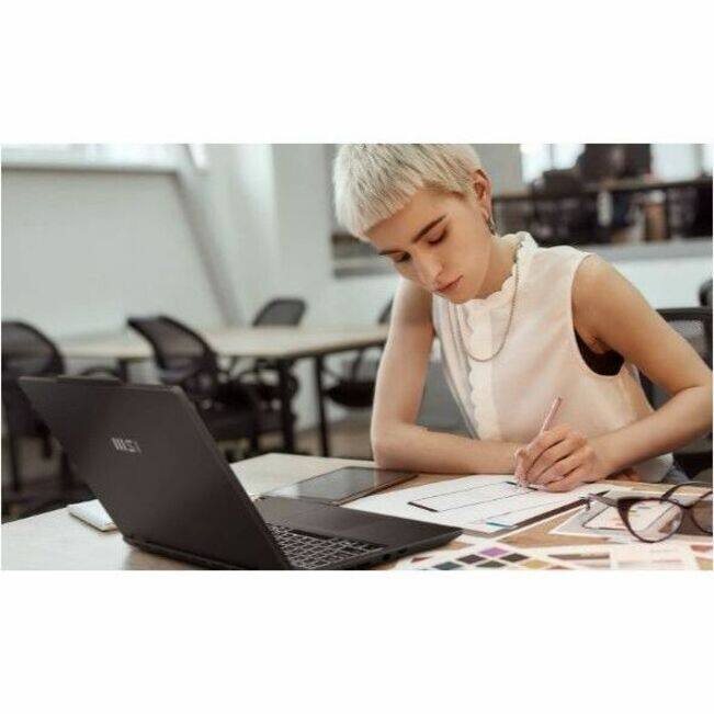 Alt View 3. MSI - MSI Venture 16 AI A1M Venture 16 AI A1MTG-048US 16" Touchscreen Notebook - Full HD Plus - 60 Hz - Intel Core Ultra 5 - Solid Gray.