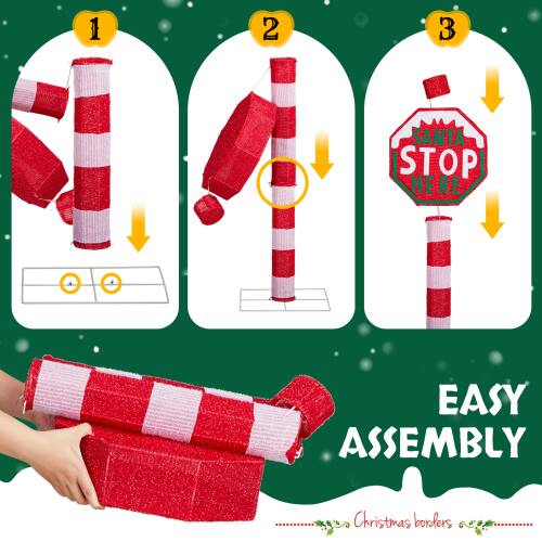 1. SANTA STOP HERE  
2. EASY ASSEMBLY  
3. Christmas borders