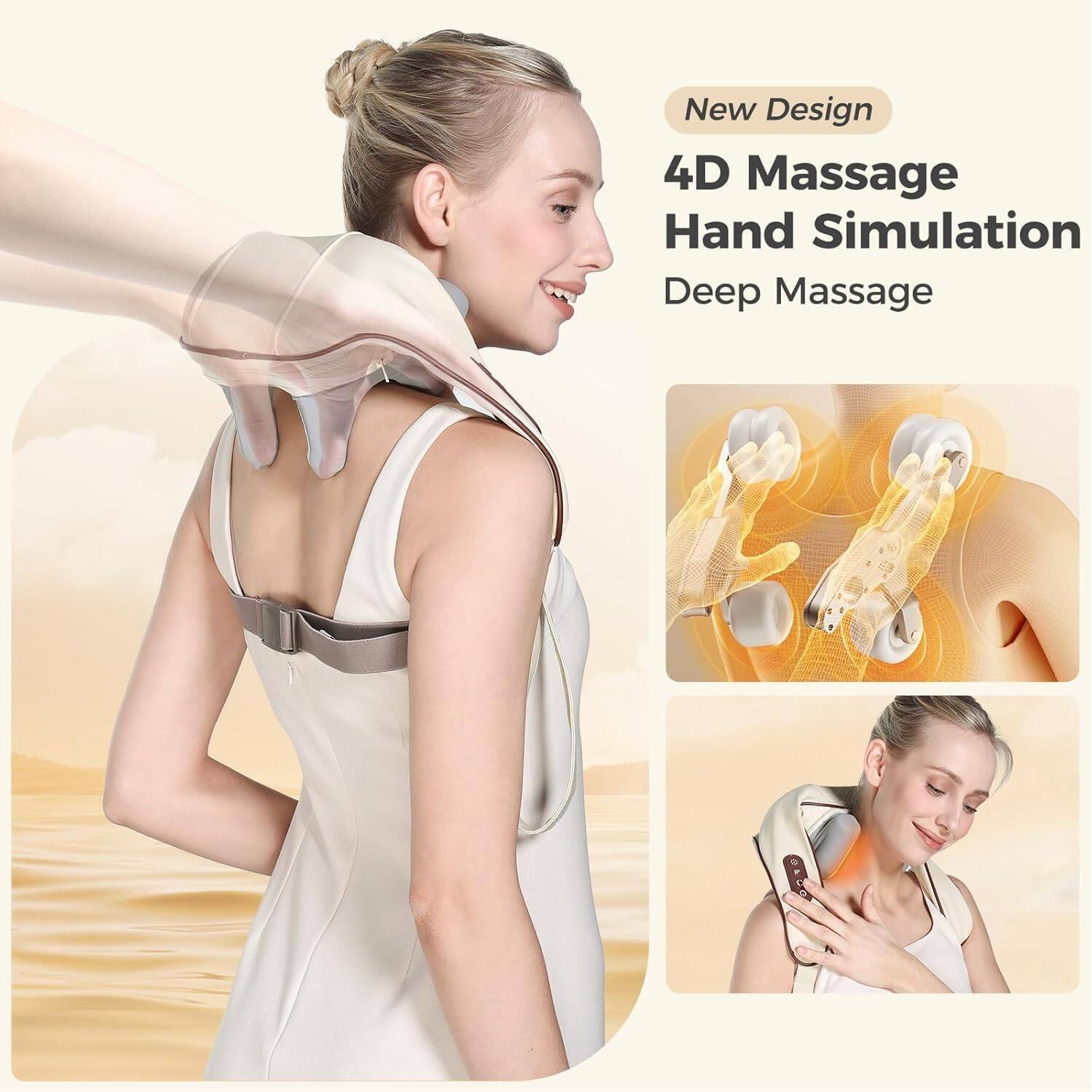 New Design  
4D Massage  
Hand Simulation  
Deep Massage