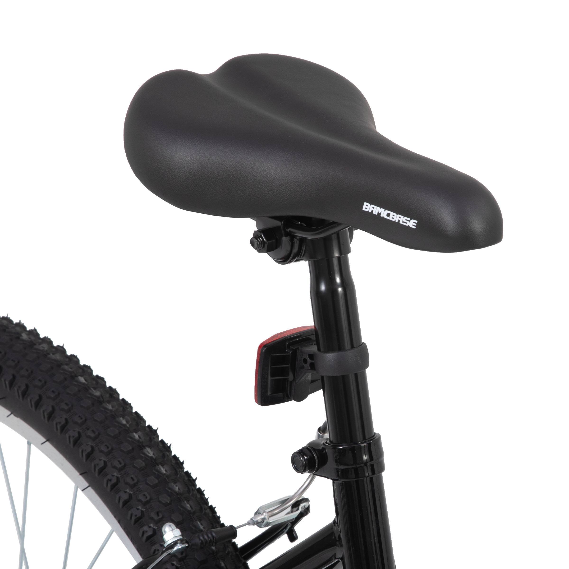 Alt View 9. HILAND - BAMCBASE Lavender 24'' Step-through Mountain Bike with 18-Speed, High-Tensile Steel Frame Bicycle, MTB Women, Black - black.