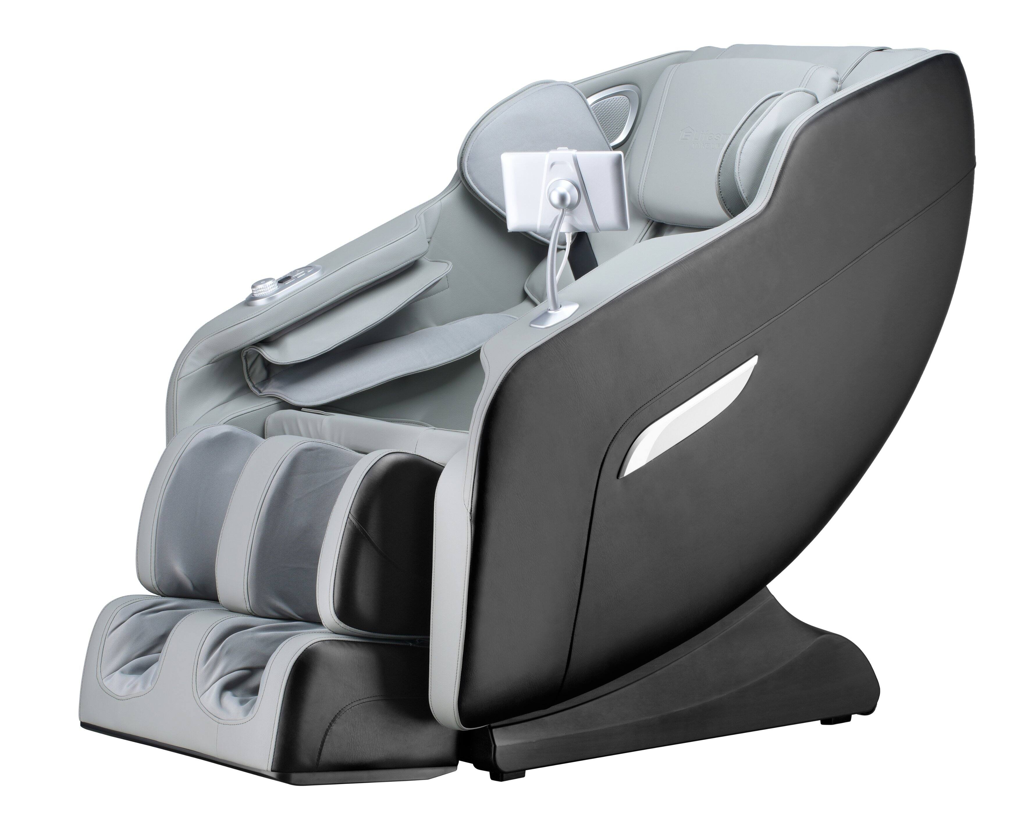 Angle. Lifesmart - Lifesmart Motion 2D Massage Chair Bluetooth Connection Zero Gravity R8375 - Black.