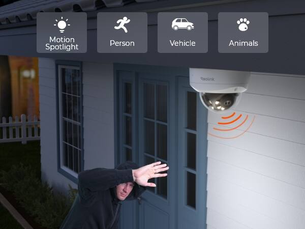 Motion Spotlight  
Person  
Vehicle  
Animals  
Reolink