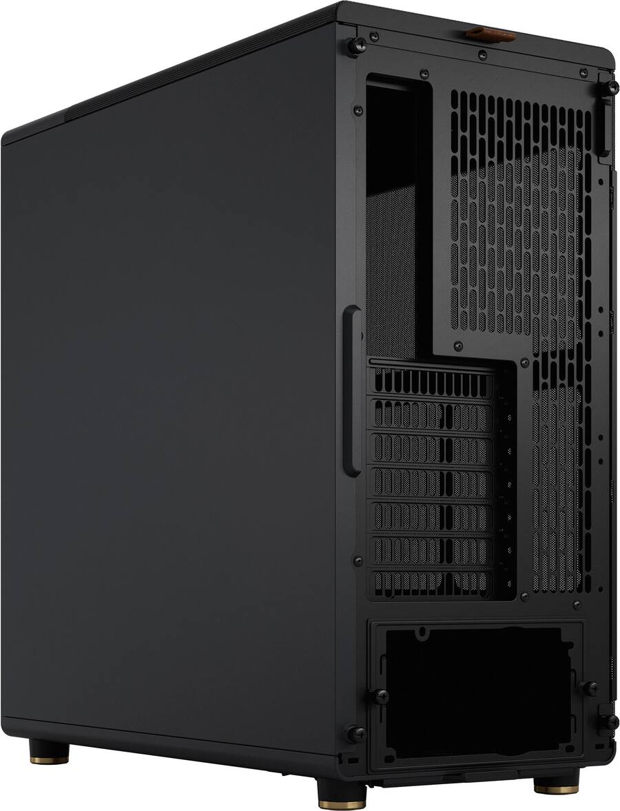 Fractal Design North Charcoal Black with Walnut Front and Fractal Design North Charcoal Black with Walnut Front and