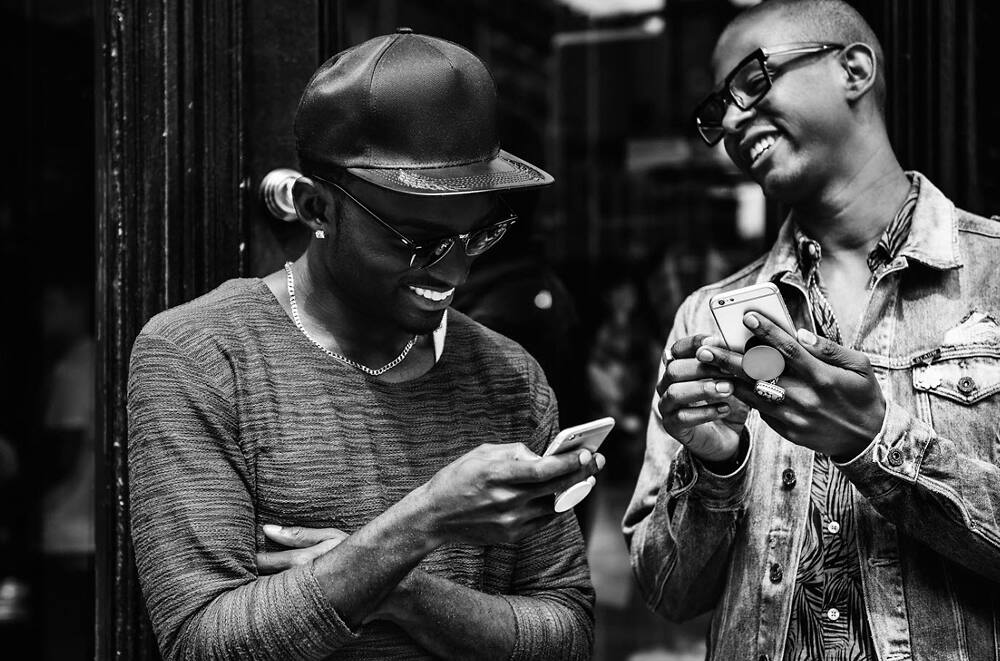 Alt View 14. PopSockets - Finger Grip/Kickstand for Mobile Phones - Peace Tiffany.