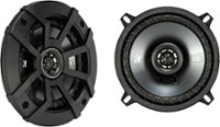 Front. KICKER - CS Series 5-1/4" 2-Way Car Speakers with Polypropylene Cones (Pair) - Black.