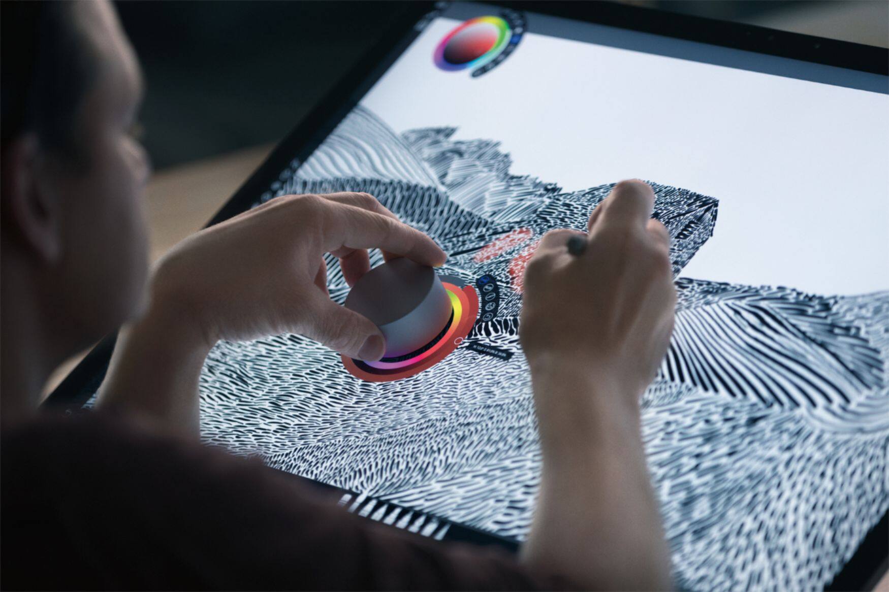 Alt View 13. Microsoft - Surface Dial - Magnesium.