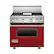 Front. Viking - 5.1 Cu. Ft. Freestanding Gas Convection Range - Apple Red.