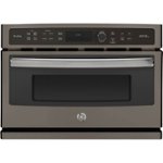 Front Zoom. GE Profile - 27" Built-In Single Electric Convection Wall Oven - Slate.