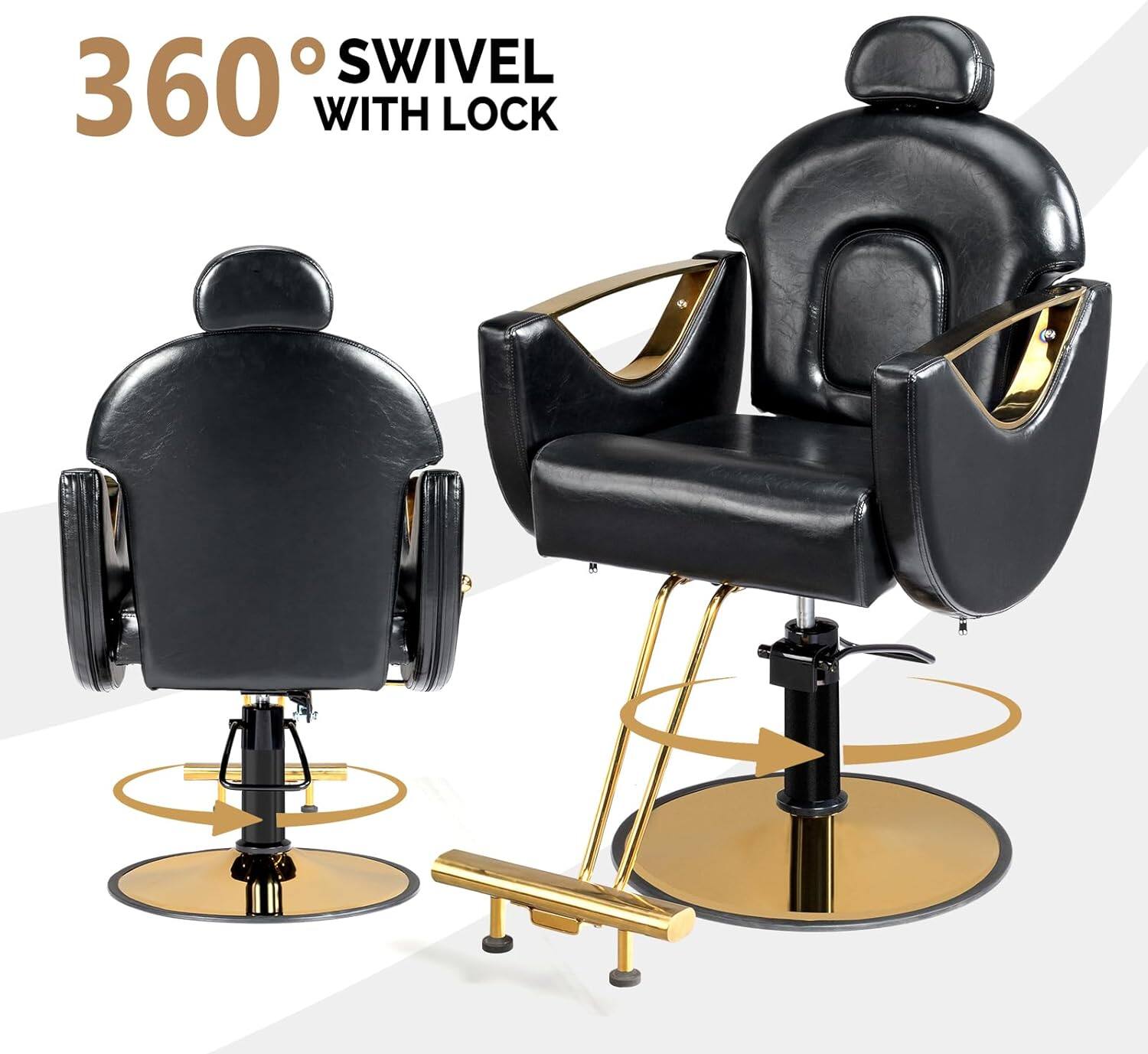 360° SWIVEL WITH LOCK