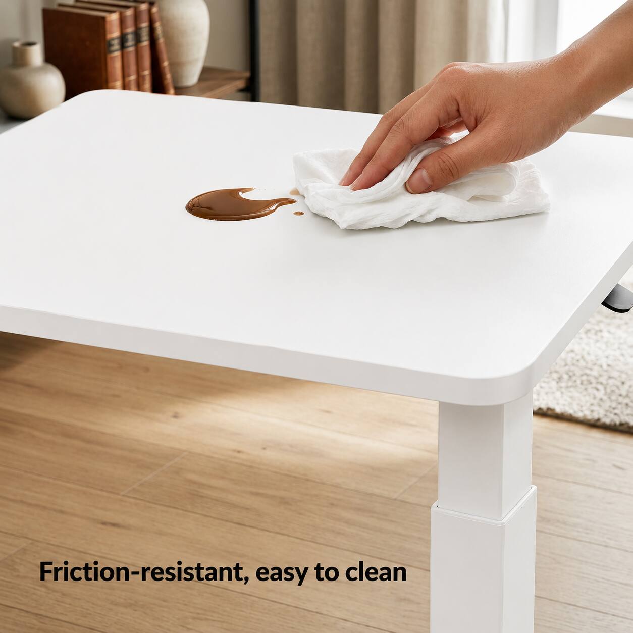 Friction-resistant, easy to clean