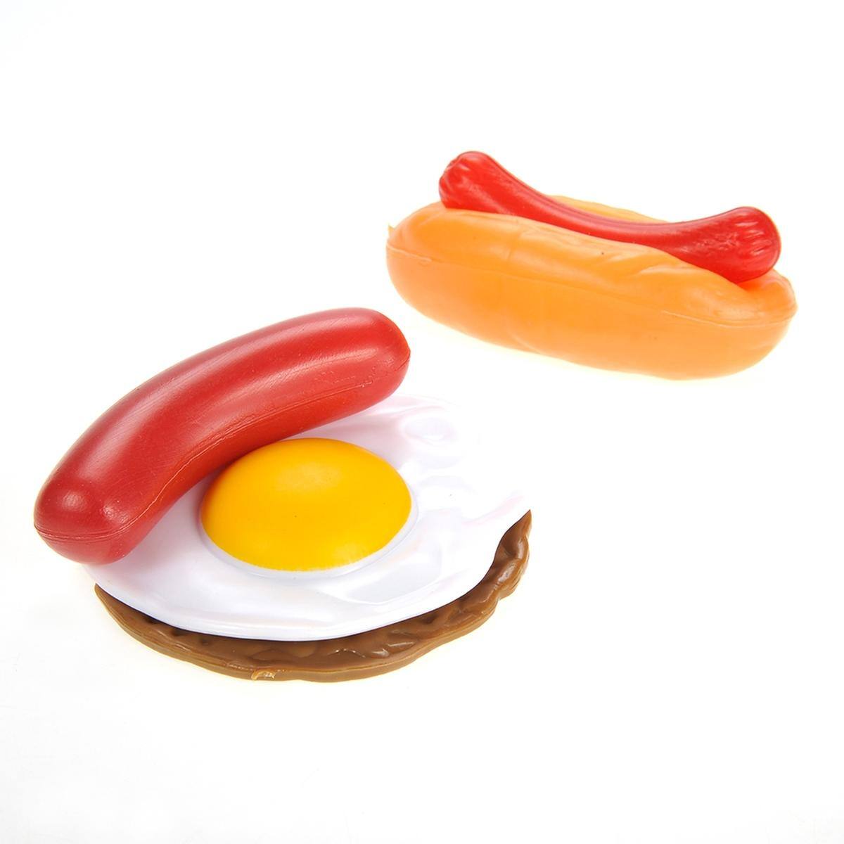 Alt View 1. JuzToys - 30pcs Pretend Play Kitchen Food Toys – Fast Food & Dessert Play Food Set for Kids – Brown - Brown.