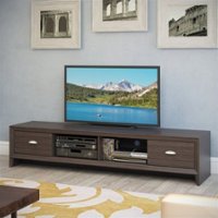 CorLiving - Lakewood Extra Wide TV Stand, for TVs up to 85" - Wenge - Front_Zoom