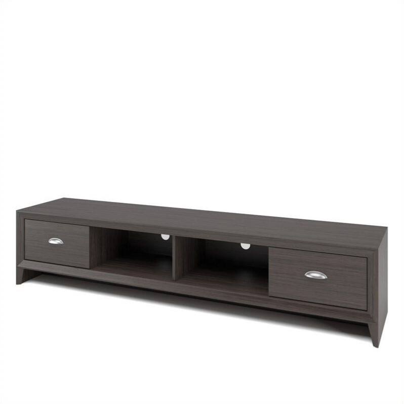 Alt View 12. CorLiving - Lakewood Extra Wide TV Stand, for TVs up to 85" - Wenge.