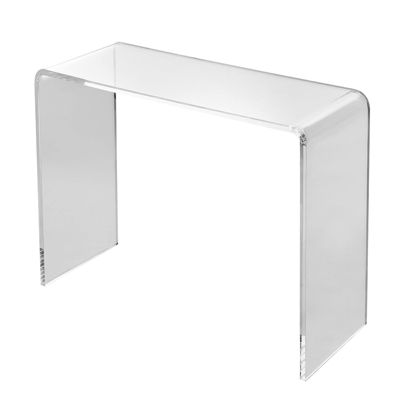 Alt View 4. VEVOR - Acrylic Console Table, Clear Acrylic End Table, Transparent Acrylic Side Table 37.95x15x29.13 inch, for Living Room - Transparent color.