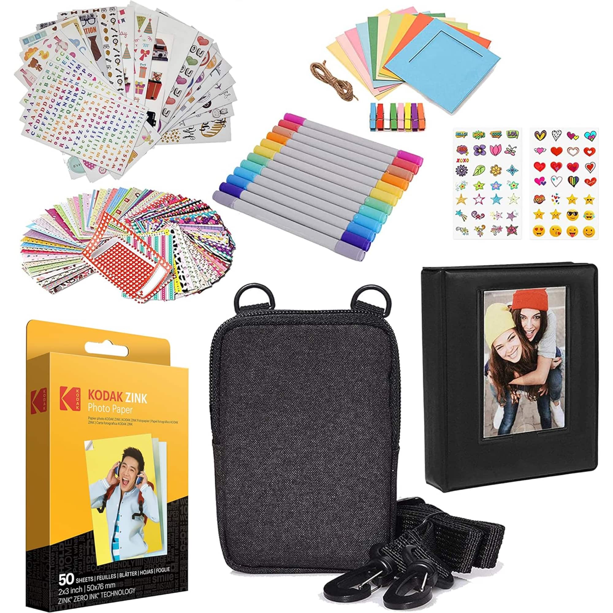 Kodak - Zink Photo Paper 2x3" (50 Pack), and Photo Album Fun Accessory Kit