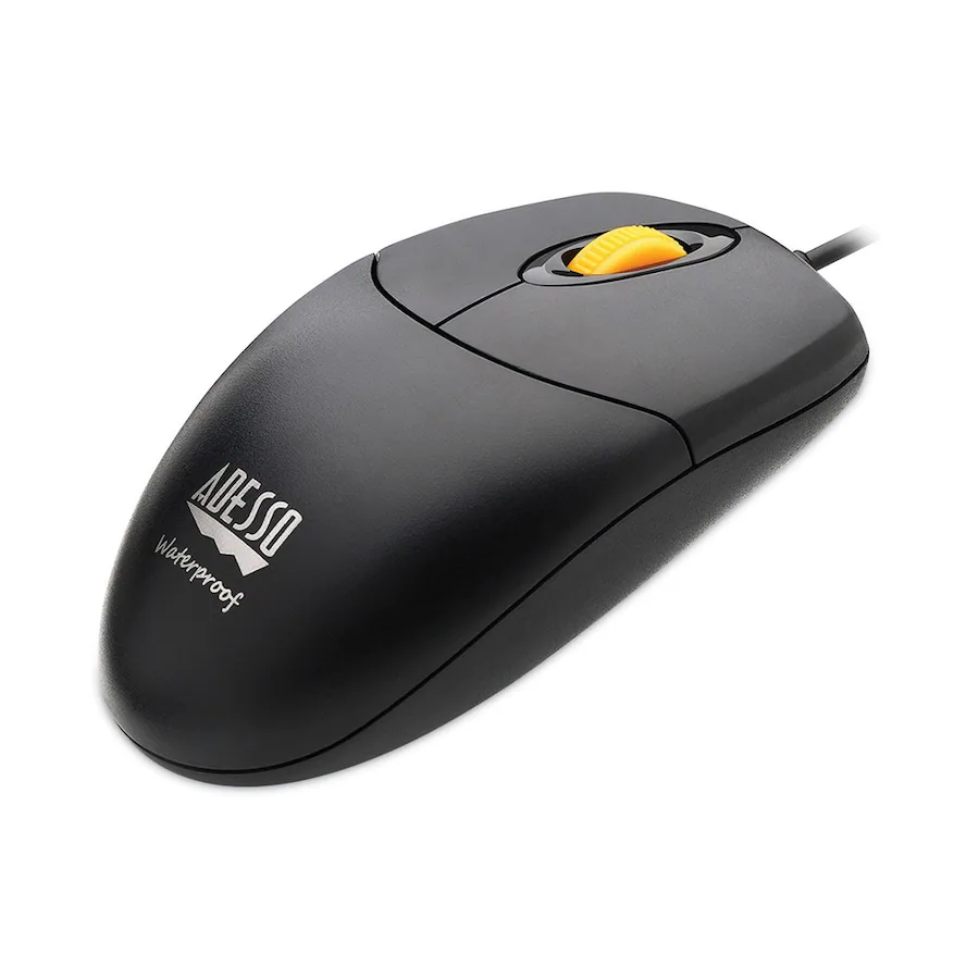 Adesso iMouse W3 Waterproof Antimicrobial Mouse with Magnetic Scroll ...