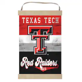 Jardine - Texas Tech Raiders Retro Logo Banner Sign - Red
