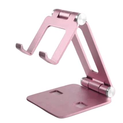 Front. Home Collection - Adjustable Cell Phone & Tablet Stand Desktop Holder - Pink - Pink.