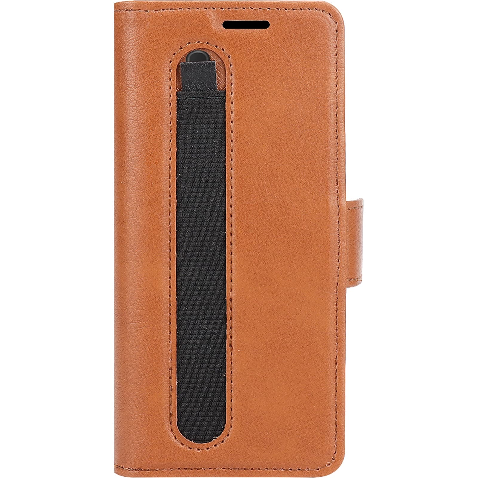 Front. SaharaCase - Leather Folio Wallet Case for Samsung Galaxy Z Fold5 - Brown.