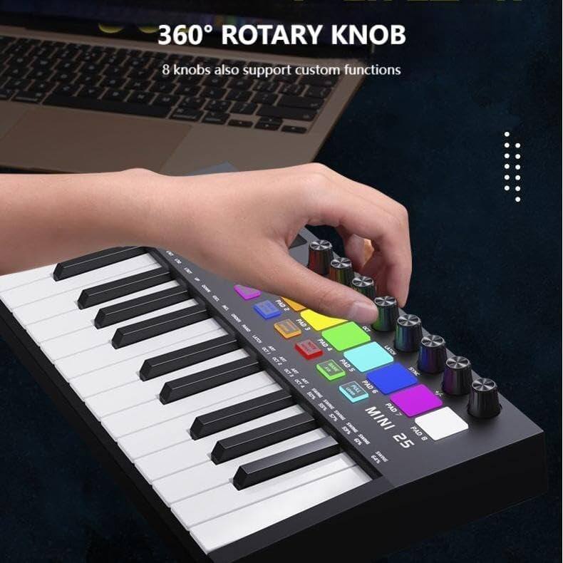 360° ROTARY KNOB  
8 knobs also support custom functions