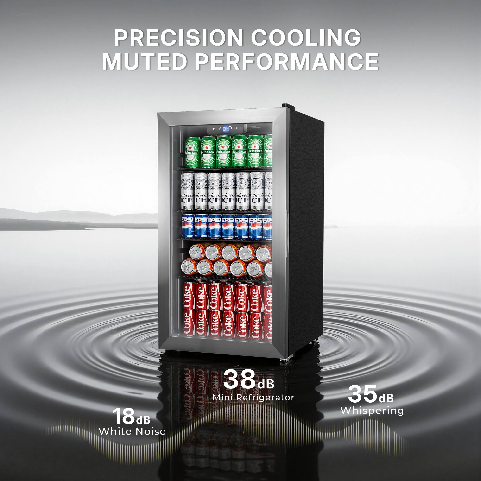 PRECISION COOLING MUTED PERFORMANCE

18dB White Noise
38 dB Mini Refrigerator
35dB Whispering