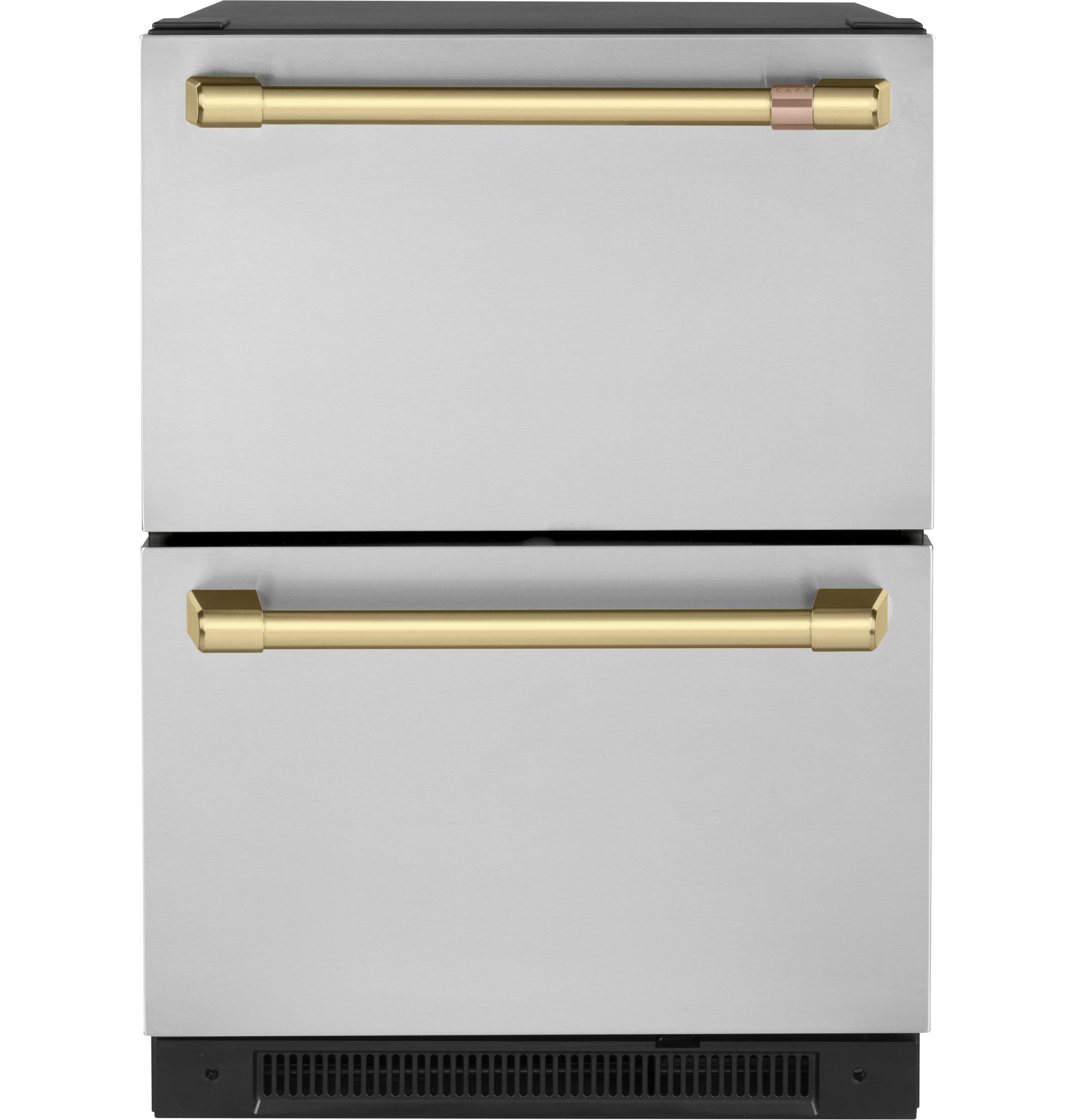 Alt View 23. Café - 5.7 Cu. Ft. Built-In Dual-Drawer Refrigerator - Stainless steel.