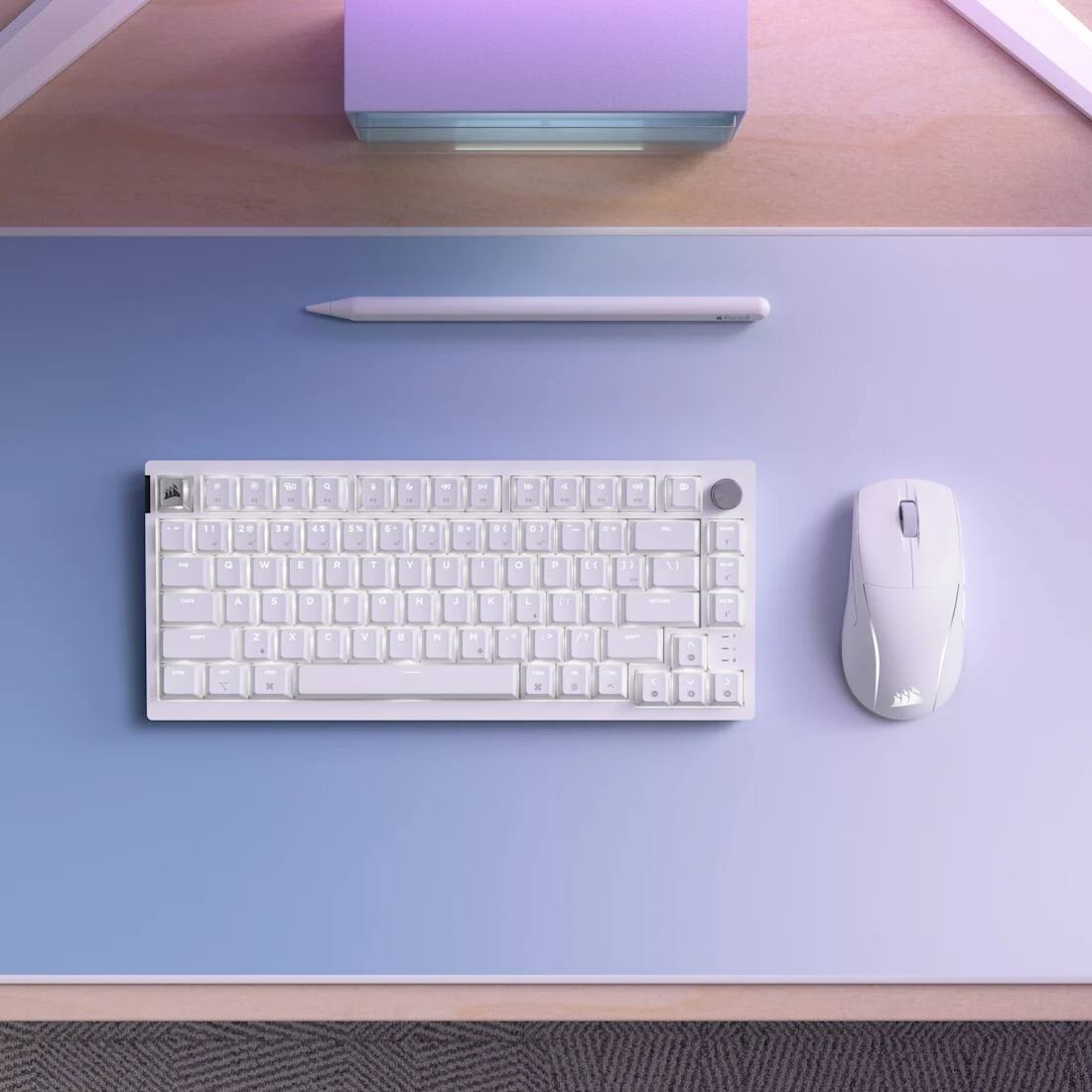 Back. CORSAIR - M75 WIRELESS Lightweight RGB Apple Gaming Mouse – Frost White - Frost White.