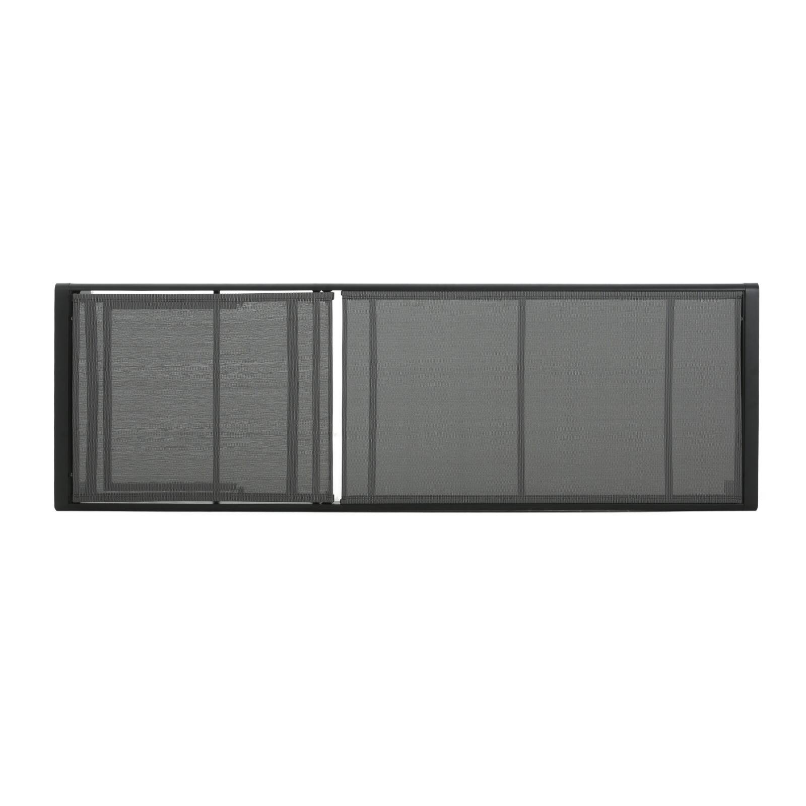 Alt View 10. Ecooso - Set of 2 Adjustable Mesh Chaise Lounges with Aluminum Frame, 4-Position Backrest, and Wheels for Easy Mobility - Black+ Gray.