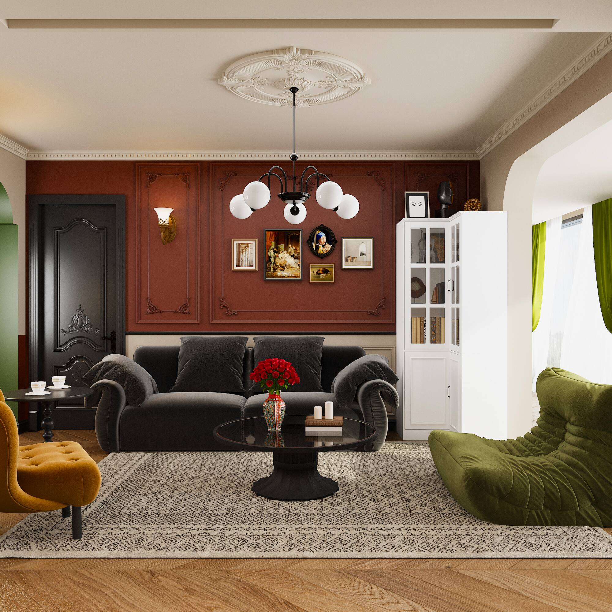 Alt View 2. Famapy - Famapy Corner Glass - Door Storage Cabinet: Space - Saving, Large - Capacity Organizer for Home - White.