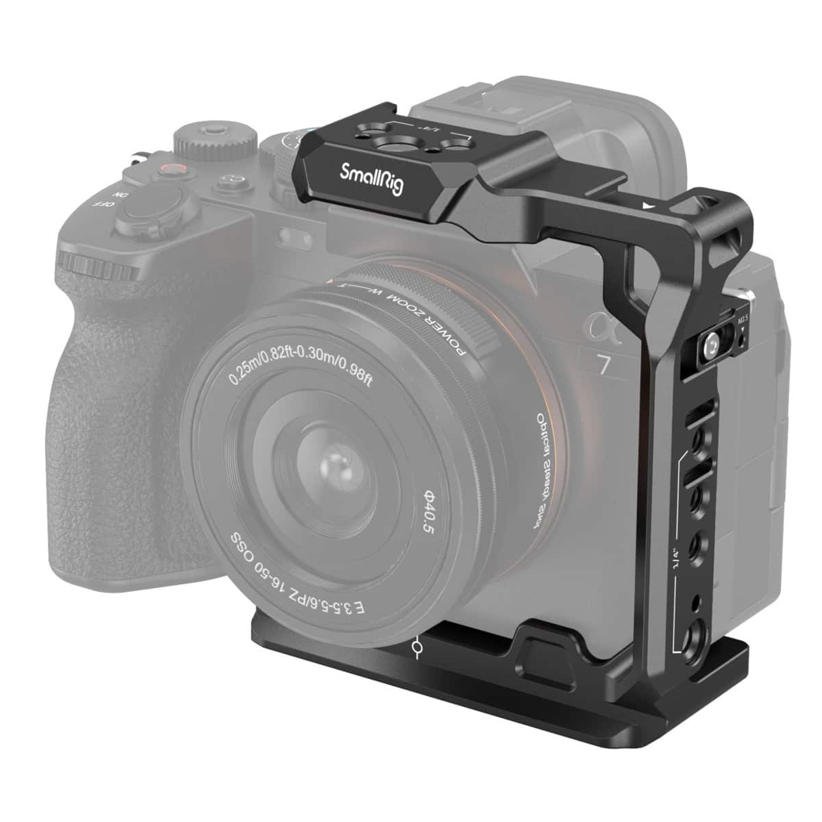 Smallrig - 3639 Half Camera Cage for Sony Alpha 7 V/Alpha 7R V/Alpha 7 IV/Alpha 7S III/Alpha 1/Alpha 7R IV
