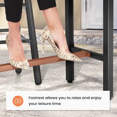 Footrest allows you to relax and enjoy your leisure time