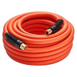 VEVOR - Air Hose, 1/2" x 50ft Hybrid Air Hose, Lightweight, Kink Resistant, Pneumatic Hoses with 1/2 inch Solid Brass Male - Orange