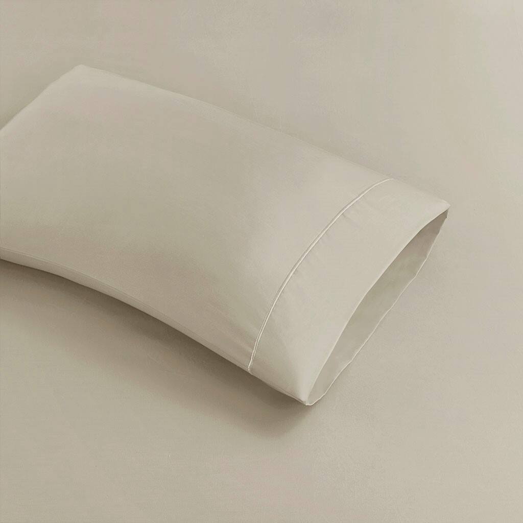 Alt View 3. Gracie Mills - Gracie Mills Noelia 600 Thread Count Cotton Sheet Set - Sand.