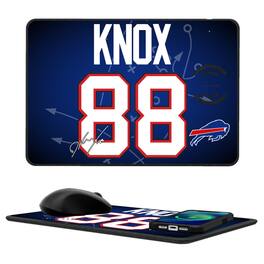 Keyscaper - Dawson Knox Buffalo Bills Wireless Charger and Mouse Pad - Black