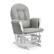 Alt View 13. Storkcraft - Hoop Glider and Ottoman - White/Light Gray.
