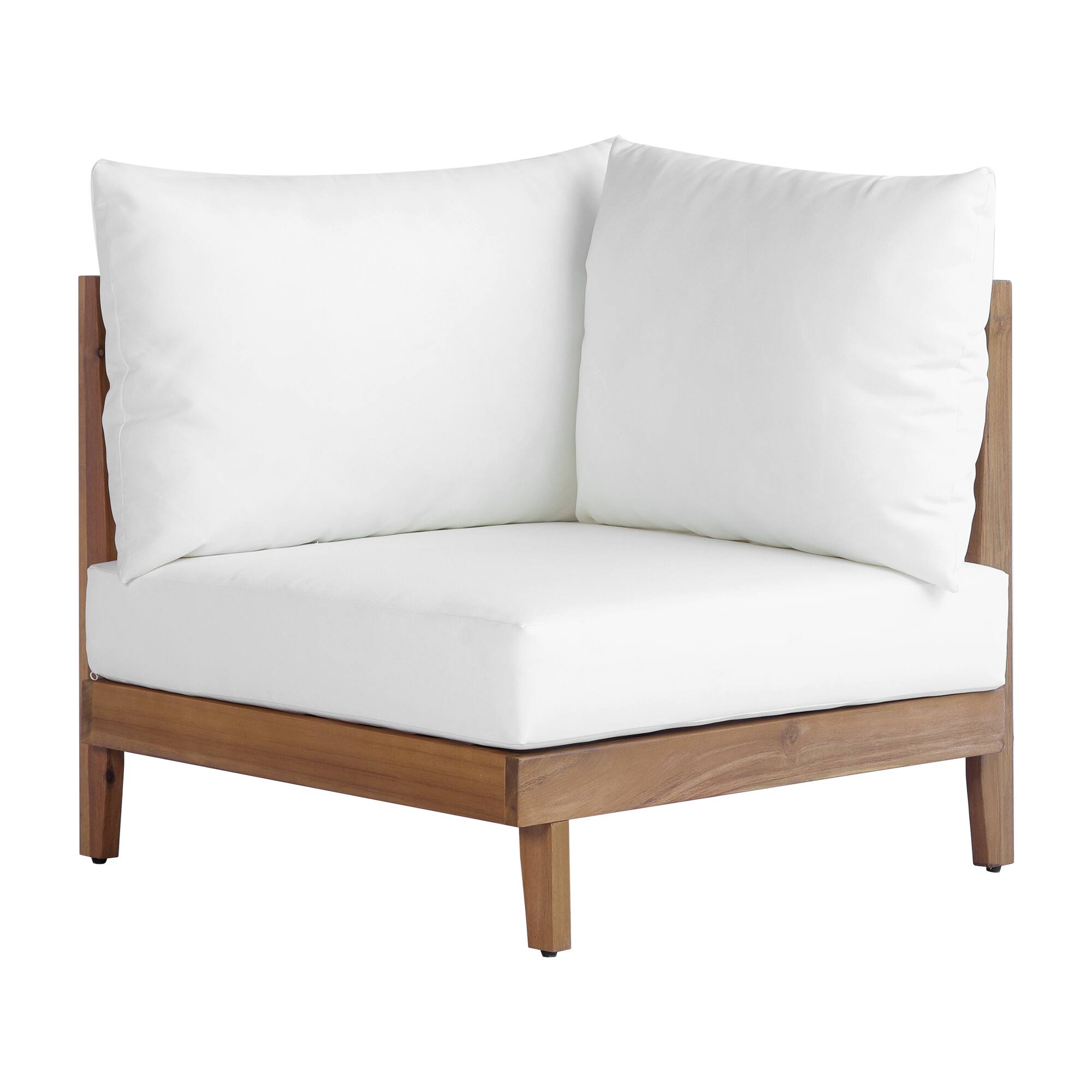 Alt View 2. Whisen - 8-Piece Acacia Wood Outdoor Patio Sofa Set, Modular Sectional Furniture with Storage for Backyard - Teak|Beige.