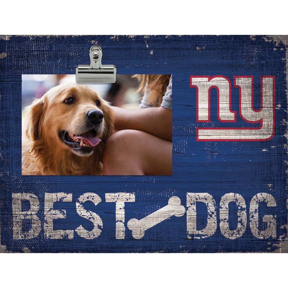 New York Giants 10.5" x 8" Best Dog Clip Photo Frame