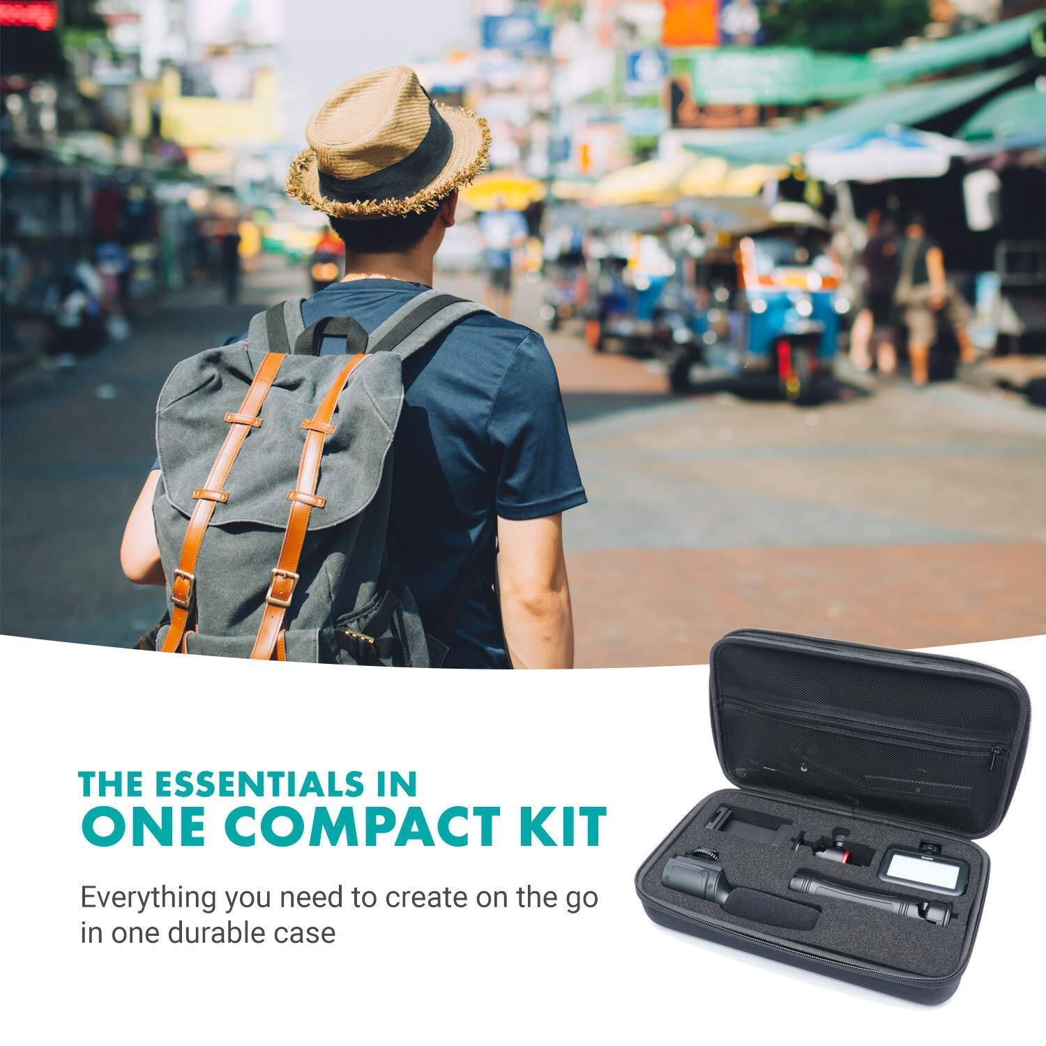 THE ESSENTIALS IN ONE COMPACT KIT

Everything you need to create on the go in one durable case