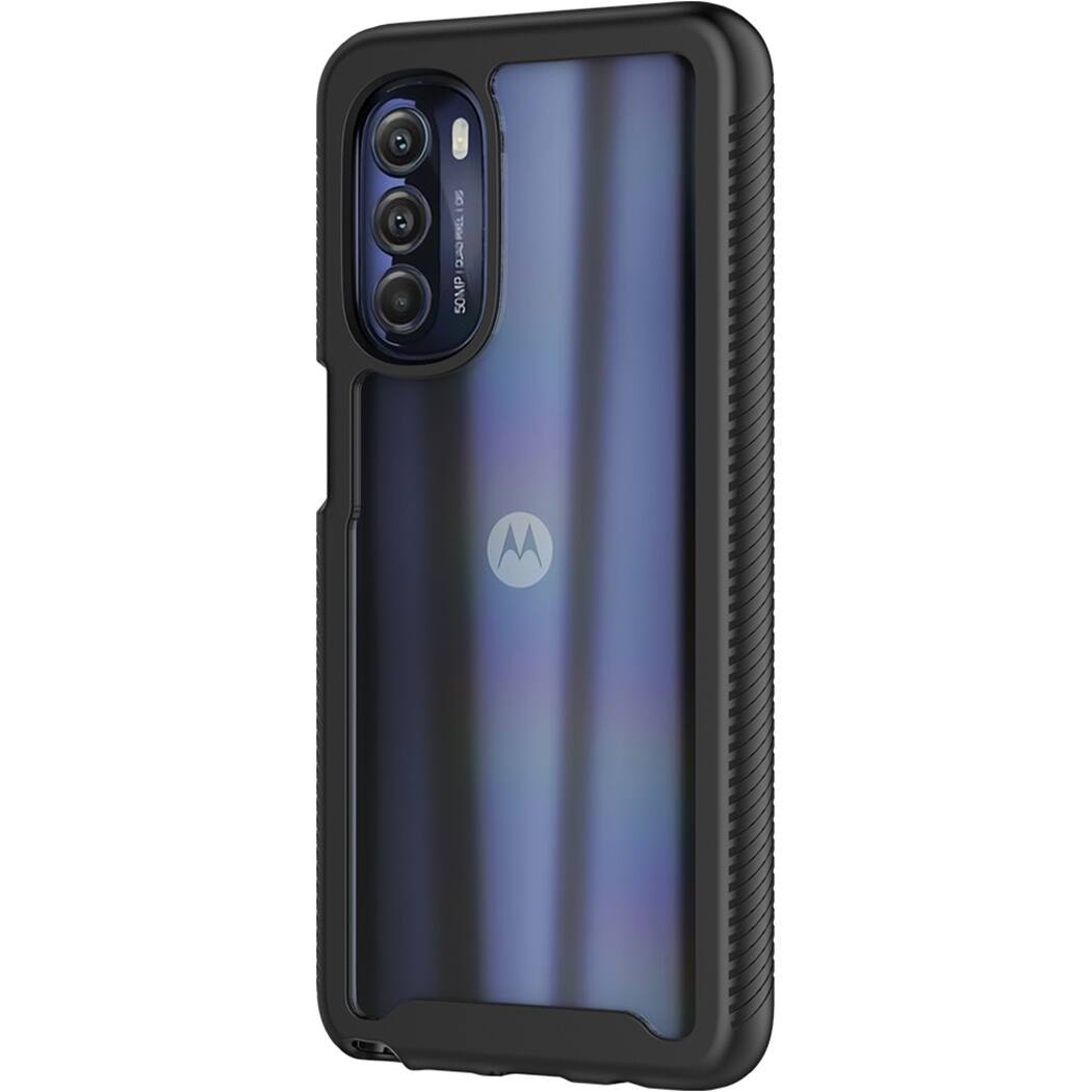 Left. SaharaCase - GRIP Series Case for Motorola Moto G Stylus 5G (2022) - Black.