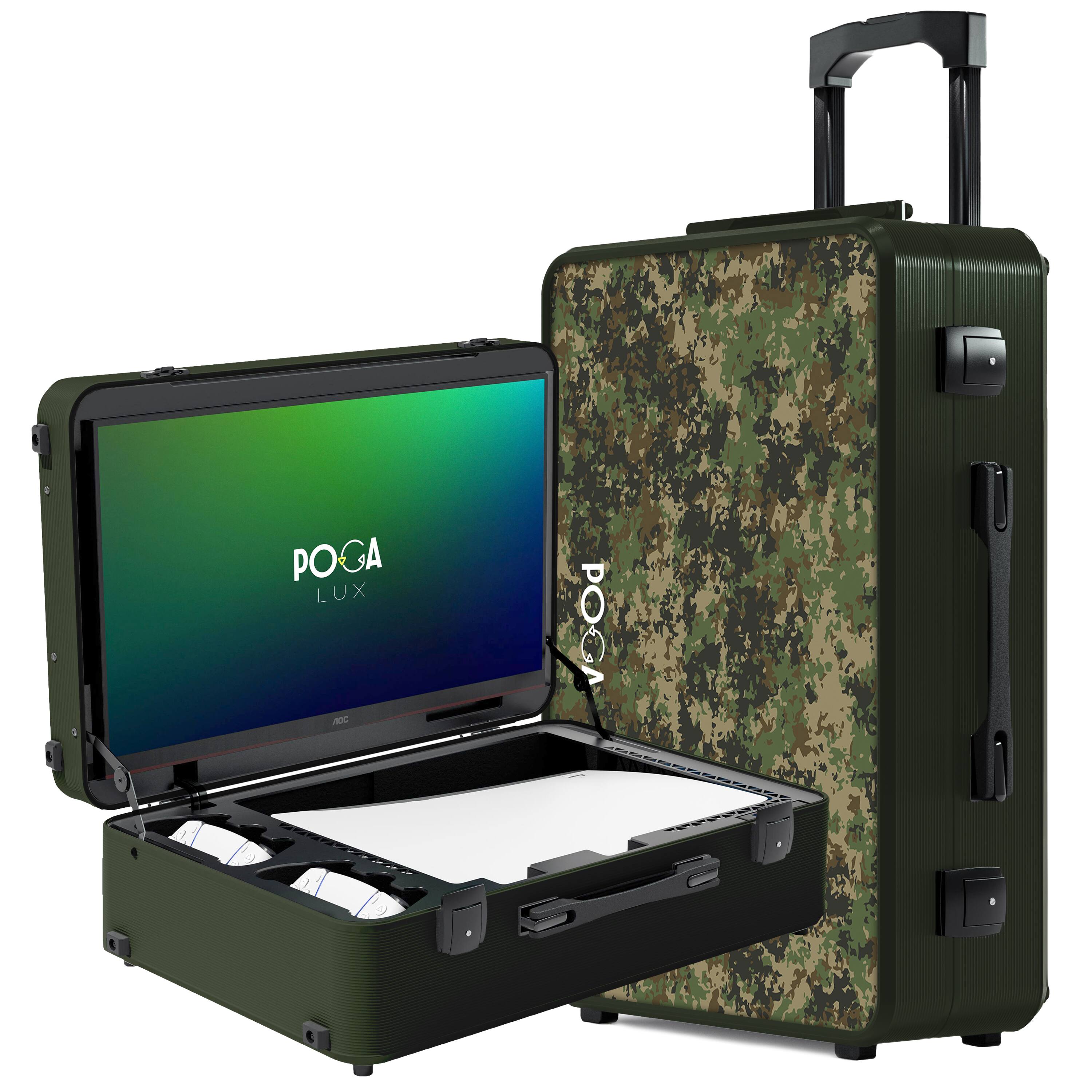 POGA LUX PlayStation 5 Premium Portable Console Travel Case w/ Trolley